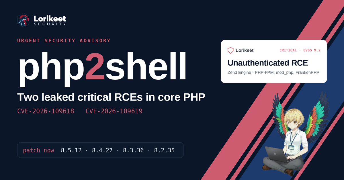 php2shell: Leaked Critical PHP Flaws (CVE-2026-109618 & CVE-2026-109619)
