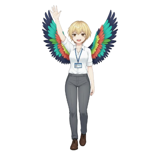 Lory waving